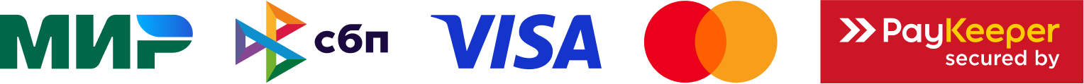 Логотипы международных платежных систем Visa и MasterCard