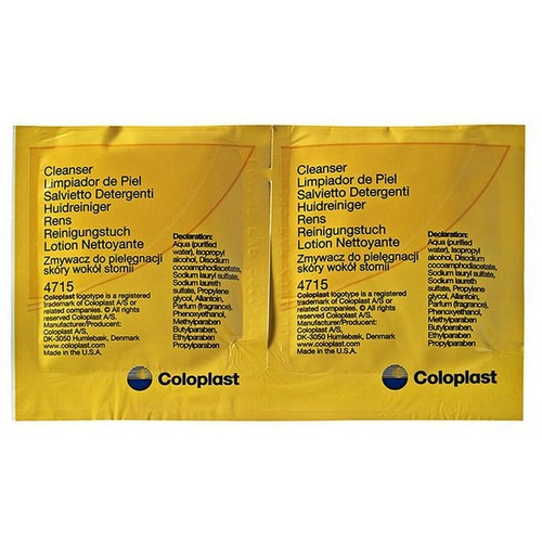 Очиститель для кожи Coloplast Comfeel в форме салфеток. Артикул 4715