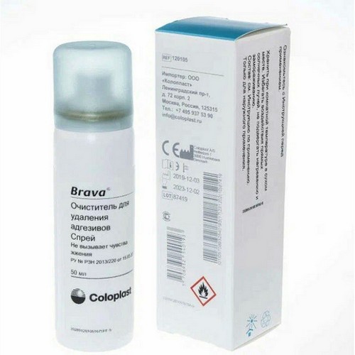 Очиститель спрей Coloplast Brava Колопласт Брава 50 мл. Артикул 120105