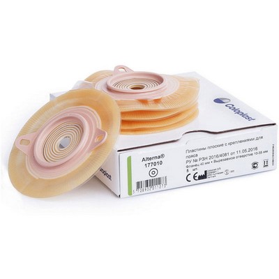 Адгезивная пластина для двухкомпонентного уроприемника Coloplast 10-40 мм